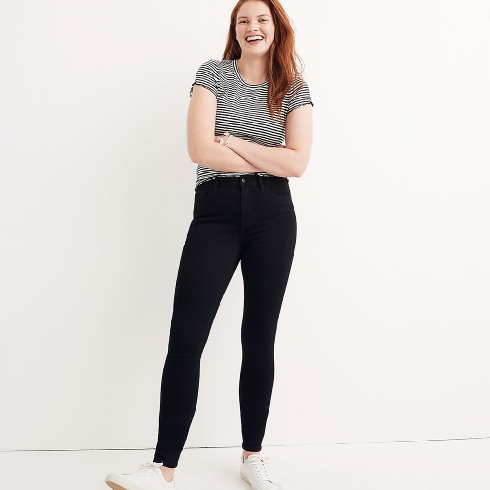 Madewell roadtripper jeans in black wash, sz 29